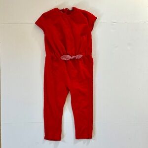 Zara Baby Girl red jumper with bow, size 3-4